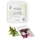 Skin Said Yes 2.2kg (5 Lb) Clear Glycerin Soap Base - Clear Melt and Pour Soap Base for Soap Making Without SLS/SLES, Glicerina para Hacer Jabones - Organic Soap Base, Ultra Clear Soap Base