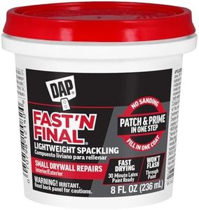 Dap 12140 Fast N Final Interior Exterior Spackle, 1/2-Pint,White, 8 Fl Oz (Pack of 1)