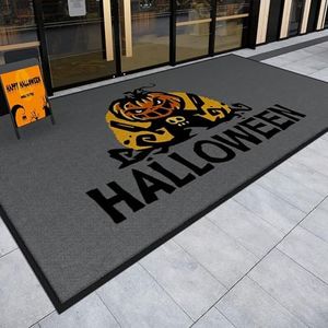 ALLEVI Custom Door Mat Commercial Grade Area Rugs Entryway Carpets Personalized Logo Text 4'X 3' 6MM Thick Welcome Indoor Outdoor Floor Mat for Office Home Kitchen Garden