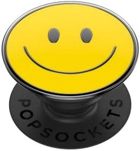 PopSockets Phone Grip with Expanding Kickstand, Enamel Graphic - Be Happy