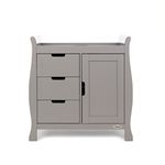 Obaby Stamford Sleigh Changing Unit, Taupe Grey