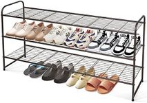 KEETDY Long 3-Tier Shoe Rack for Cl