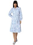 VERO MODA Women's Cotton Shirt Midi Dress (9007208-Cloud Dancer_Cloud