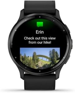 Garmin Venu 3, GPS Smartwatch AMOLED Display 45 mm Watch, Advanced Health and Fitness Features, Up to 14 Days of Battery, Wheelchair Mode | GPS, WI-FI | Black + Slate, Leather