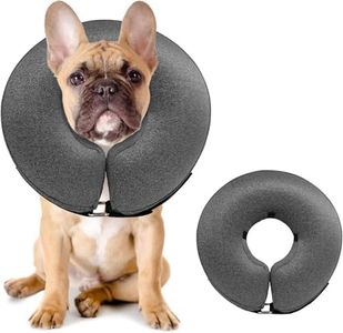 MIDOG Pet Inflatable Collar,Soft Protective Recovery Collar for Dogs and Cats to Prevent Pets from Touching Stitches, Wounds and Rashes, Does Not Block Vision E-Collar. (Medium(Neck:8"-12"))