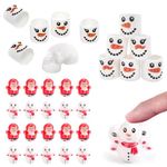 20 Mini Santa Tumbler FidgetsToys&12p Mini Slinky Rainbow Smiley Face Springs FidgetsToys for Kids Party Bags Stocking Fillers,Lucky Dip Prizes,Classroom Prizes for Kids Pinata Party Favour