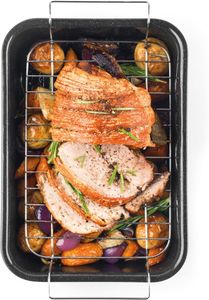 Russell Hobbs 34cm Roaster – Black Non-Stick Baking Pan