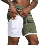 Leidowei Men's 2-in-1 Running Short