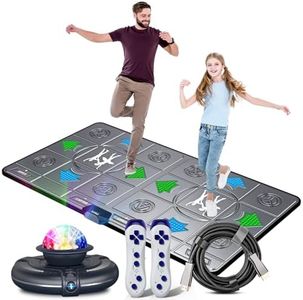 FWFX Dance Mat for Kids & Adults, Interactive TV Fitness System for Family