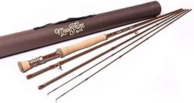 Moonshine Rod Company Fly Fishing Rod with Carrying Case and Extra Rod Tip Section Medium Action, The Drifter II, 8wt 9'