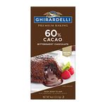 GHIRARDELLI Premium 60% Cacao Bittersweet Chocolate Baking Bar, 4 oz Bar