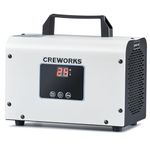 CREWORKS Digital Ozone Generator, 25000 mg/h High Capacity Ozone Machine for Car Home Smoke Pet Odor Removal, Commercial Ozone Odor Eliminator Air Purifier with Adjustable Settings for 300 m² Room