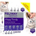 Feliway Optimum 30 Day Refill X 3 Value Pack | 48ml Feliway Optimum Refill 3 Pack For Plug In Anxiety Relief Pheromone Diffuser For Cats | Calm Your Cat And Reduce Stress With Feliway Optimum