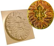 dennycraftmoulds GREEN MAN CONCRETE MOULD PLASTER MOLD PAGAN WICCAN