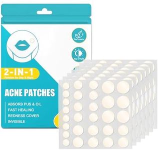 264PCS Patch Bouton Pimple Patch Hydrocolloïde Acne Patches Anti Bouton Invisible Naturel Avec Huile De Tea Tree Et Acide Salicylique Jour Et Nuit 2-En-1 Imperméable