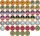 Two Rivers Coffee Assorted Tea Sampler Pods Variety Pack Compatible with K Cup Brewers Including 2.0, 52 Count