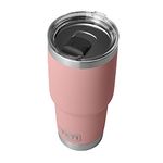 YETI Rambler 30 oz Tumbler, Stainless Steel, Vacuum Insulated with MagSlider Lid, Sandstone Pink