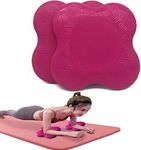 Yoga Knee Pad Support, Non Slip Cushion for Knees Thick Kneeling Pad, Soft Yoga Knee and Elbow Wrist Pads for Women/Men, for Kneeling Down, Workout, Pilates Exercise 2 Pack (Rose)