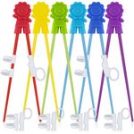 6 Pairs of Easy-to-Use Training Chopsticks with Helpers, SourceTon Training Chopstick for Right or Left-Handed Kids Teens Adults Beginners