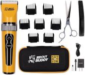 Clipper & Grooming Set for Men | Cordless Hair & Beard Clipper | Titanium Plated | Won’t Get Hot, Stays Quiet, & Blades Remain Sharp | The Cut Buddy