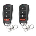 Bkiyougo 433mhz remote, garage remote control key fob, garage door opener remote, universal wireless Copy remote control keychain RF Transmitter for Garage Door Electric Gate