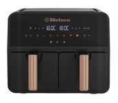 Belaco Air Fryer, 9L Dual Zone, Digital Display, Rapid Air Circulation, Air Fryers, 60 Min Timer, Adjustable Temperature, Dishwasher Safe Basket BEL-AF-03 Smart Finish