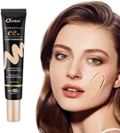 O'CHEAL CC Cream with SPF 50+, Hydrating Color Correcting Cream Full Coverage Lightweight Powder Foundation, Waterproof Long Lasting Pre-makeup Primer Facial Concealer Refine Skin Texture (Natural)