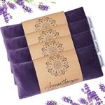 Hihealer Eye Pillow Yoga Meditation Accessories Lavender Aromatherapy Weighted Eye Mask for Sleeping, Yoga, Meditation, Self Care Relaxation for Women Mom (Purple * 4)