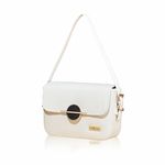 Fargo PU Women's Sling Bag Cross-Body Handbag For Girls (White)