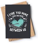 Long Distance Card for boyfriend, girlfriend, wife, husband... | Original card with envelope for long distance relationship or friendship | Unique present for someone who is going away