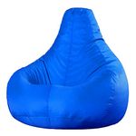 Bean Bag Bazaar Recliner Gaming Bean Bag Chair, Blue, Large Indoor Outdoor Bean Bags, Lounge or Garden, Big Adult Gaming Bean Bag Chairs with Filling Included