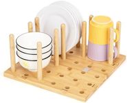 E-ROOM TREND Peg Board Drawer Organizer for Kitchen | Kitchen Drawer Organizers for Dishes Plates Bowls Condiment Spice | Pegboard Organizer for Cabinet RV Storage, 2 Boards&12 Pegs (DD212)