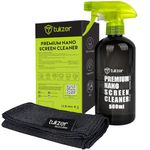 Tukzer 2-in-1 Professional Screen Cleaning Kit (500ML) for Camera, Lens, Binocular, Laptop, TV, Monitor, Smartphone, Tablet (Includes: Anti-Static Cleaning Liquid 500ml, Plush Microfiber Cloth)