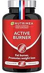 Super Strong Fat Burner | Powerful Complex of Slimming Plants Including Ginger | Efficient Slimming Effect | Active Burner | 90 Vegan Capsules | Nutrimea | French Expertise