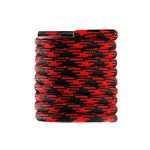 Round Work Boot Laces Heavy Duty,Strong Boots Laces for Walking Boots Hiking Boots Steel Toe Cap Boots Safety Boots Hunting Boots,Mens Womens Thick Replacement Boot Shoelaces 1Pair,Black/Red 120CM