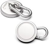 Ant Mag Magnetic Hooks 140LBS Heavy Duty Neodymium Magnet with Swiveling Carabiner Magnet Snap Hook for Indoor/Outdoor Hanging Bag Kitchen Garage Magnet Type Cruise Ship Magnetic Hook (2 Pack)