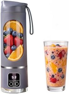 Portable Blender, 450ml USB-C Rechargeable Mini Blender with 12 Blades, Powerful for Smoothies, Protein Shakes and Ice Crushing, Personal Juicer for Home, Office, Gym, Travel (Purple)