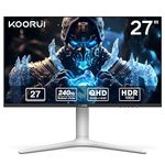 KOORUI 27 Inch Gaming Monitor VA mini-LED QHD (2560 x 1440), 240 Hz, HDR 1000, 1ms, DCI-P3 95% Color Gamut, Adaptive Sync, (HDMI, DisplayPort)