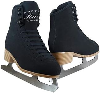 Jackson Softec Rave Black Womens/Girls Ice Figure Skates - Womens Size 7.0