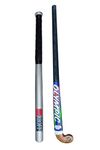 Rioff® Hockey Stick Witjh Baseball bat Heavy Duty (Silver-basebat-Olypic-Hockey)