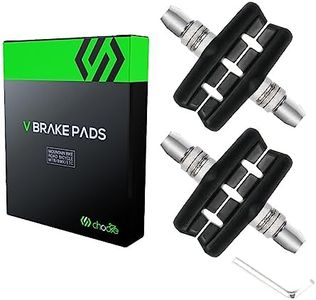 Chooee Bike V-Brake Pads, Bicycle 55mm Brake Blocks Set, 2 Pairs Universal Brake Shoes, Black