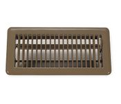 Rocky Mountain Goods Floor Register 4X12 (Duct Opening Measurements) - Heavy Duty Walkable Register - Premium Finish - Easy Adjust air Supply Lever - 4 inch by 12 Inch Floor Vent (Brown)