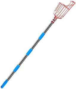 GANAZONO 1 Set Fruit Tree Picker Pole Fruit Harvester Pruner Mango Picker Gardening Tool Fruits Catcher Tree Picker Pecan Picker Lemon Picker Fruit Getting Tool Adjustable Telescopic Rod
