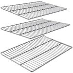 COMVIEE Cooking Grate Replacement Parts for Masterbuilt 40 Inch Electric Smoker, 19.69" x 12.28" Grill Grids, Smoker Grates for Masterbuilt MB20070115, MB20072918, MB20074719, MB20072916, 3 Pack