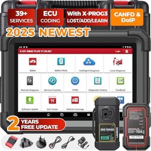 LAUNCH X431 1MM0 Plus with PROG3 Tool, All-System Diagnostics, ECU Coding Scan Tool, 39+ Services, Bi-Directional Control, 2-Year Updating