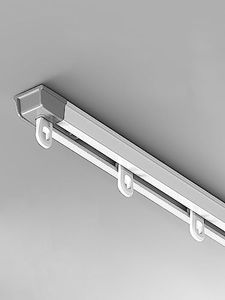PIYUDAA Ceiling Curtain Track (32.8in-60in)Top-mounted, aluminum rod,measurement-free curtain guide rail, suitable for room partitions, shower curtains, RV curtains, living room curtain track systems