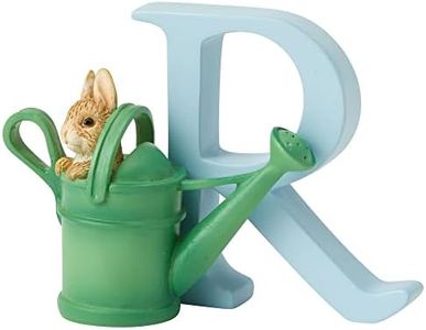 Enesco Beatrix Potter Alphabet Collection Letter R Peter Rabbit in Can Watering Figurine, 2.64 Inch, Multicolor