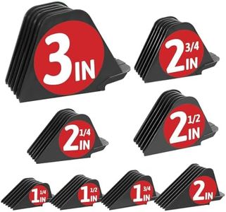 3 Inch Clipper Guards, Hair Clipper Guide Combs Premium for Wahl Clippers Mega Cutting Guides/Combs with 8 Cutting Lengths from 1.25-3 Inch (Dark Gray, 8pcs from 1.25-3 Inch)
