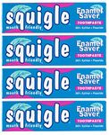 Squigle Enamel Saver Toothpaste – 36% Natural Xylitol, Fluoride, SLS Free. Prevents Mouth Ulcers, Canker Sores, Bad Breath, Perioral Dermatitis, Chapped Lips. Soothes & Protects Dry Mouths – 4 Pack