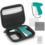 Mini Stitch Gun for Clothes, Micro Clothing Stitch Gun, Speedy Clothing Fixer Stitchy, Quick Stitch Sewing Gun Kit with 2500 Black & 2500 White Fasteners, 6 Needles and Hard Case - Not Standard Gun